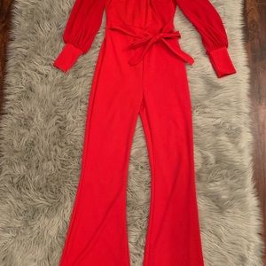 Red jumpsuit